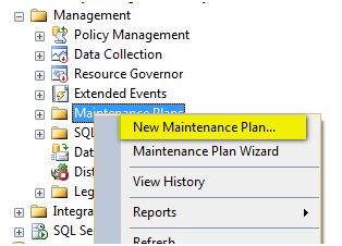 New Maintenance Plan